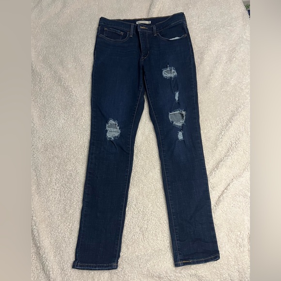 Levi's Indigo 311 Shaping Skinny Jeans Womens size 30 - Picture 2 of 5